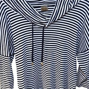 Striped Black and White Hoodie *